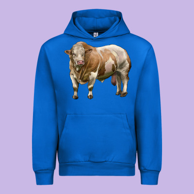 Simmental Bull Urban Hoodie Designed By Lillyallendesigns