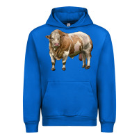 Cobalt simmental bull Urban Hoodie - LillyAllenDesigns