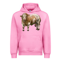 Fuchsia Pink simmental bull Urban Hoodie - LillyAllenDesigns