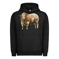 Pigment Black simmental bull Urban Hoodie - LillyAllenDesigns