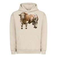 Pigment French Oak simmental bull Urban Hoodie - LillyAllenDesigns