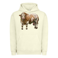 Pigment Pistachio simmental bull Urban Hoodie - LillyAllenDesigns