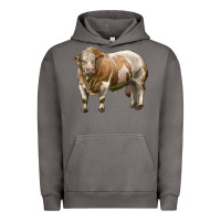 Pigment Tornado simmental bull Urban Hoodie - LillyAllenDesigns