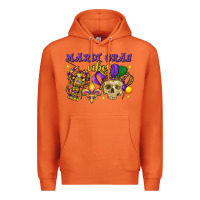 Carrot Mardi Gras vibes skull Premium Hoodie - FaDigitalArtStudio