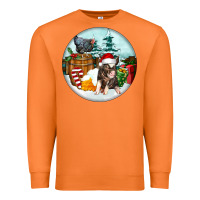 Carrot Christmas Pig With Chicken Premium Sweatshirt - FaDigitalArtStudio