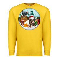 Lemon Christmas Pig With Chicken Premium Sweatshirt - FaDigitalArtStudio