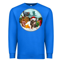 True Royal Christmas Pig With Chicken Premium Sweatshirt - FaDigitalArtStudio