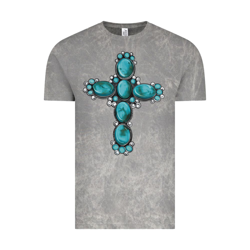 Western Gemstone Cross Vintage Tee by Artiststas | Teevron