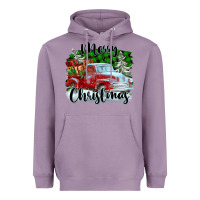Lavender Merry Christmas Truck With Gifts Heavyweight Hoodie - FaDigitalArtStudio