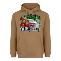 Toasted Coconut Merry Christmas Truck With Gifts Heavyweight Hoodie - FaDigitalArtStudio