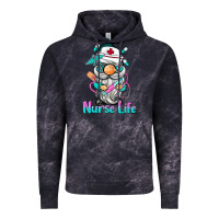 Cloud Black nurse life  gnome Vintage Hoodie - BarkalooDesign