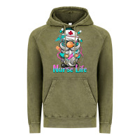 Vintage Olive nurse life  gnome Vintage Hoodie - BarkalooDesign