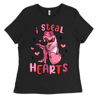Black i steal hearts Ladies Tee - MaliasSmallBusiness