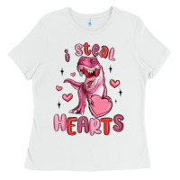 White i steal hearts Ladies Tee - MaliasSmallBusiness