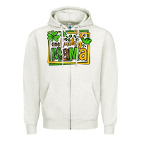 Oatmeal Heather One lucky mama St. Patrick's Zipper Hoodie - OliviaCreatesArt
