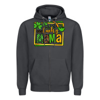 Smoke One lucky mama St. Patrick's Zipper Hoodie - OliviaCreatesArt