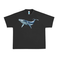 Pigment Black humpback whale Urban Heavy Tee - BarkalooDesign