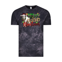 Cloud Black merry cluckin christmas Vintage Tee - SublimationCraftShop