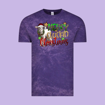 Merry Cluckin Christmas Vintage Tee Designed By Sublimationcraftshop