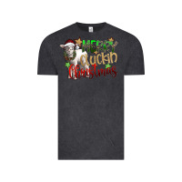 Vintage Black merry cluckin christmas Vintage Tee - SublimationCraftShop