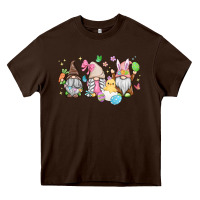 Chocolate Brown easter gnomies Heavy Core Tee - MaliasSmallBusiness