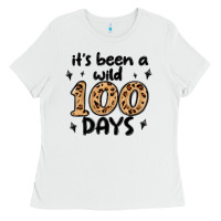 White its been a wild 100 days Ladies Tee - MaliasSmallBusiness