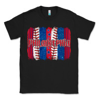 Black philadelphia baseball team spirit brushstrokes Classic Tee - Artiststas