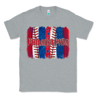 Heather Grey philadelphia baseball team spirit brushstrokes Classic Tee - Artiststas