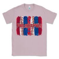 Lilac philadelphia baseball team spirit brushstrokes Classic Tee - Artiststas