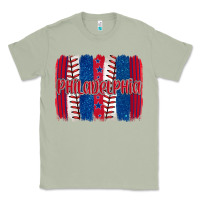 Matcha philadelphia baseball team spirit brushstrokes Classic Tee - Artiststas