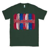 Sports Green philadelphia baseball team spirit brushstrokes Classic Tee - Artiststas