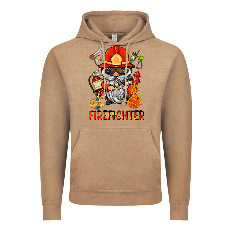 Firefighter Gnome Vintage Hoodie by BarkalooDesign | Teevron