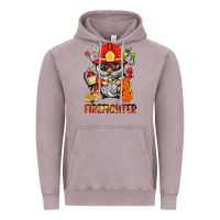 Vintage Zinc firefighter gnome Vintage Hoodie - BarkalooDesign