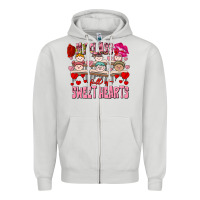 Dove Grey Valentine's Day my class is full of sweet hearts Zipper Hoodie - FaDigitalArtStudio