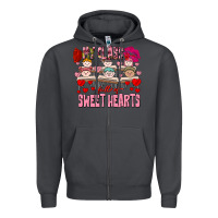 Smoke Valentine's Day my class is full of sweet hearts Zipper Hoodie - FaDigitalArtStudio