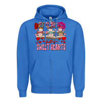 Valentine's Day My Class Is Full Of Sweet Hearts Zipper Hoodie | Teevron