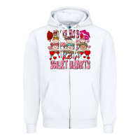 White Valentine's Day my class is full of sweet hearts Zipper Hoodie - FaDigitalArtStudio
