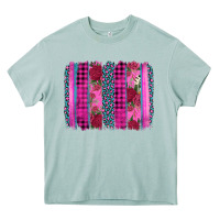 Arona valentine's day floral leopard brushstroke Heavy Core Tee - AdoDesignShop