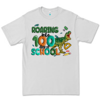 Dove Grey roaring into 100 day of school Premium Tee - MaliasSmallBusiness