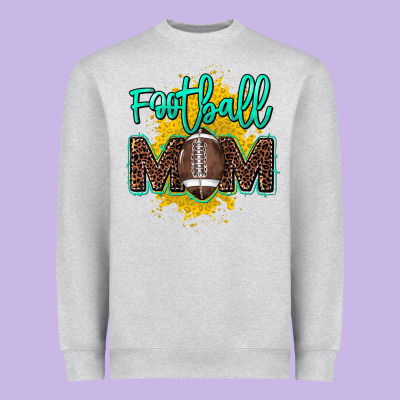 Football Mom Mother's Day Heavyweight Sweatshirt Designed By Howdyjamesfarm
