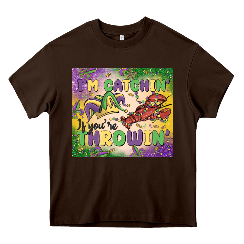 I'm Catchin' If You're Throwin Heavy Core Tee by MaliasSmallBusiness | Teevron
