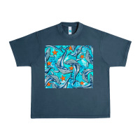 Midnight Navy humpback whale Urban Heavy Tee - BarkalooDesign
