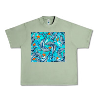 Oil Green humpback whale Urban Heavy Tee - BarkalooDesign