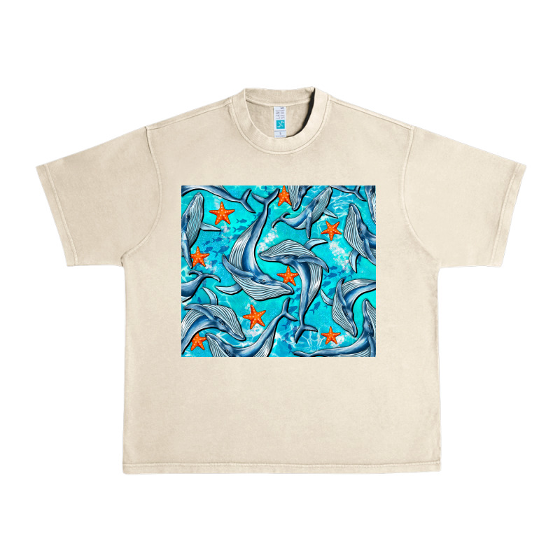 Humpback Whale Urban Heavy Tee by BarkalooDesign | Teevron