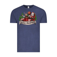 Vintage Denim Merry Christmas Vintage Tee - SublimationCraftShop