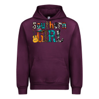 Mauve Wine southern girl Urban Hoodie - RacoonDesign