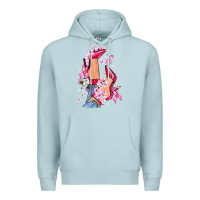 Blue Mist Cancer high heels Breast Cancer Premium Hoodie - FaDigitalArtStudio