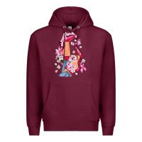 Burgundy Cancer high heels Breast Cancer Premium Hoodie - FaDigitalArtStudio
