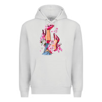Dove Grey Cancer high heels Breast Cancer Premium Hoodie - FaDigitalArtStudio