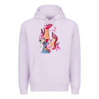 Lilac Cancer high heels Breast Cancer Premium Hoodie - FaDigitalArtStudio